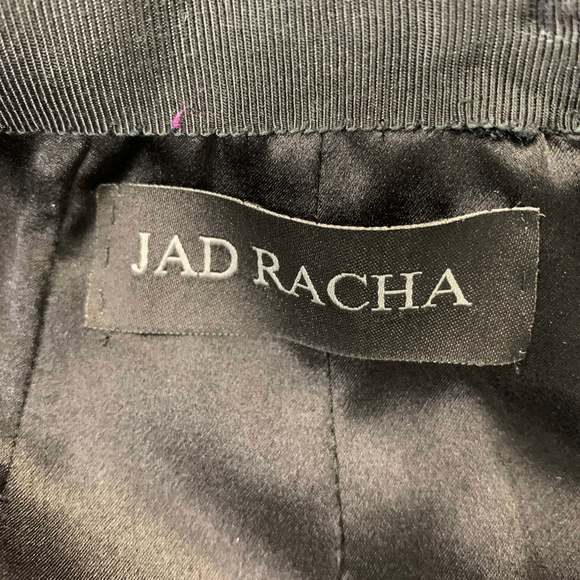 JAD RACHA Black Textured Pencil Below Knee Skirt - Picture 4 of 4